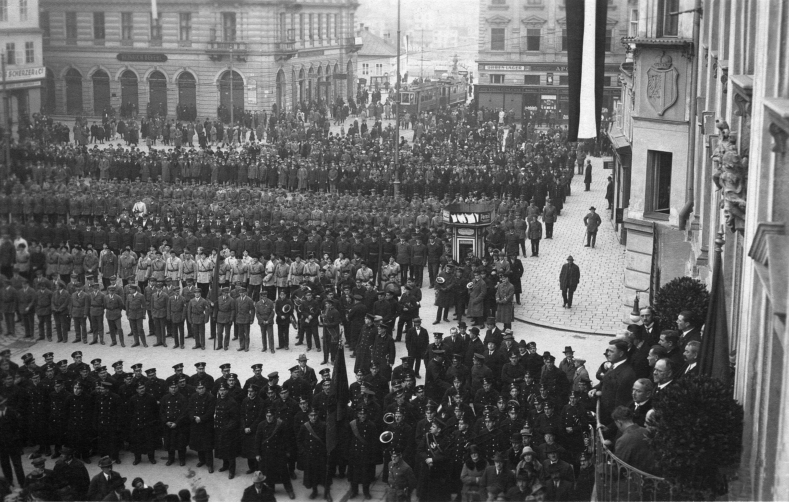 1928.11.12 Republikfeier der Sozialdemokratischen Partei SPÖ_Foto Archiv der Stadt Linz